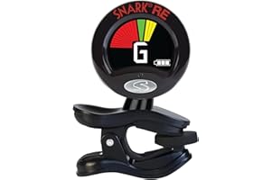 Snark SN6X Clip-On Tuner for Ukulele, Black, 1.8 x 1.8 x 3.5 inches