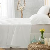 Burrito Blanco Catering Sheets | 180 cm Bed Sheets | Double Bed Sheets | Cotton Bedding | Easy Iron | White | Available in Mo