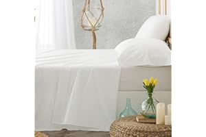Burrito Blanco Juegos de sábanas hostelería, algodón T12
