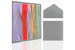 WANGDEFA Carder Carding-Stoffbürste, Wollbürste, Mischbrett, Zubehör für Rolags Wolle, Spinnfaser, 24 x 24 cm