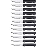 Arcos Table Knife | Chop Knife | Meat Knife | Table Knife | Pack of 12 | Stainless Steel Blade 115 mm, Polypropylene Handle B
