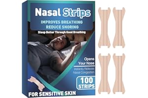 DASHR Cerotti Nasali, 100Pezzi Cerotti Nasali Magnetici, Cerotti Nasali Respira Bene, Idurre i Sintomi di Russamento e Bruxismo, Migliorare il Sonno, Respirare bene, Adatto per Uomini e Donne.