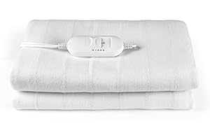 Kleeneze Heated Underblanket – Electric Blanket For Single Beds, Machine Washable Under Bed Cover, 3 Heat Settings, Indicator Light, Soft Fabric, Detachable Controller, Tie Down 35W, 135 x 65cm