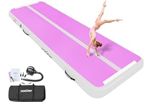 VOFiTNY Tappetino Ginnastica Artistica Di altezza Tappetino da Ginnastica Gonfiabile multiuso robusto, per casa/palestra Air Tumbling Track