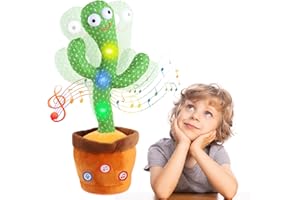 PIUESS Dancing Cactus Baby Toy, 6 Months, Talking Singing, Talking Talking According to Intelligent Children's Toy, from 2 Months, Interactive Children's Talking Cuddly Toy, Contains 120 Songs