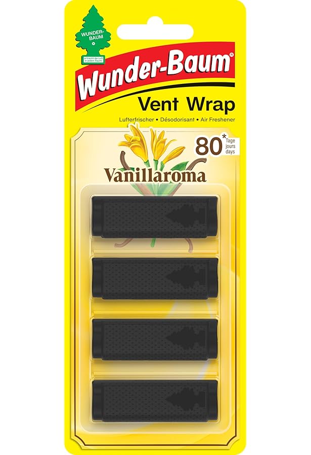 Désodorisants Voiture WUNDERBAUM Vanille - Lot De 10 - Classique Et Longue Durée