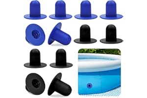 LYLIDIA 12pcs Pool Plug Stopper Compatible with Bestway & Intex Swimming Pool Wall Plugs Replacement Parts Above Ground Swimming Pool Filter Strainer Plug Stopper for Inflatable Pool Accessories