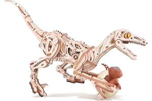 ROKR 3D-träpussel Raptor Dinosaur