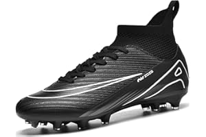Mufanton Fußballschuhe Herren High Top Spike Cleats Professionelle Fussballschuhe Jugendliche Athletics Trainingsschuhe Outdoor Sportschuhe Fußball Stiefel Fg/Ag Football Schuhe