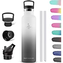 Borraccia Termica HoneyHolly 1L - Acciaio Inox 18/8, Doppia Parete, Senza BPA, Per Sport - Foto 6