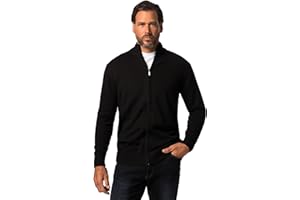 JP 1880 Hommes Grandes Tailles L-8XL Jusqu'au 7 XL, Veste en Polaire, Veste Sweat, col Montant, Fermeture Éclair et 2 Poches, vêtement Outdoor. 705552
