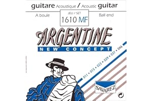 Savarez, Corde per chitarra acustica/folk Argentine, Set, Ball end, .011 - .046w, light, 1610MF