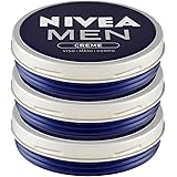 Nivea Men Creme Crema Idratante Uomo Multiuso per Corpo Mani Viso Rapido Assorbimento sulla Pelle - 3 Barattoli da 75ml