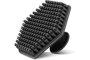 WLLHYF Silikonowa myjka do twarzy, delikatna podkładka złuszczająca, ręczna szczotka do oczyszczania brody, oczyszczająca skórę, szczotki do mycia twarzy, szorowanie ciała, miękkie akcesorium, Czarny