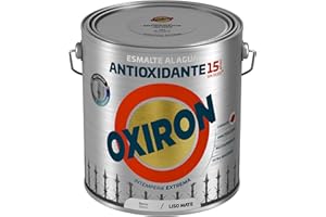 OXIRON Esmalte antioxidante al agua Liso Mate Blanco 2,5L