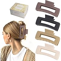 AIMIKE 4 Stück Haarklammer Groß, 11 cm Kunststoff Rutschfester Haarspangen Damen Haar mit Starkem Halt, groß Haarklammern Haa