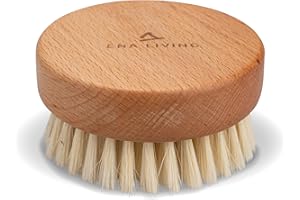 ENA Living Body Brush | Wooden Bath Brush Exfoliator | Exfoliating Body Scrub Shower Brush | Bathing Accessories Essential | Body Scrub Exfoliator to Remove Dead Skin and Ingrowns
