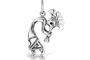 W | S WITHLOVE SILVER Withlovesilver Argent sterling 925 Kokopelli Pendentif du Sud-ouest