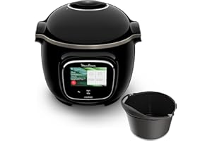 Moulinex Cookeo Touch Wifi Multicuiseur intelligent haute pression + moule à gâteaux 18 cm, 6 L, Ecran tactile, 250 recettes intégrées, Application Moulinex YY5297FB, Noir