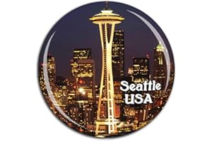 WEEKINO Kosmiczna igła Seattle Ameryka USA magnes na lodówkę 3D szkło kryształowe turystyczne miasto podróż pamiątka kolekcja prezent mocna naklejka na lodówkę