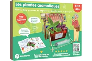 Les plantes aromatiques - Kit Pandacraft 8-12 ans: Crée ton jardin de basilic !