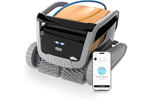 Dolphin E60i Automatic Pool Cleaner Pool Robot with Cable - Floor, Waterline and Wall Cleaning - Control with App, Recessed Pools up to 15 m