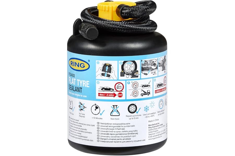 RING Flat Tyre Sealant - Quick & Simply to Use
