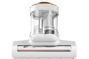 JIGOO Aspiramaterassi con Luce UV e Calore, 500W 13KPa Aspiraletto Potente con Display LED per Letti, Peli di Animali, Rimozione Allergeni