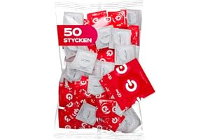 ON) Condoms Super Thin 54mm Width, 50 Pack, Premium Condoms Ultra Thin, with Silicone Lubricant, Extra Thin 0.05mm Wall Thick