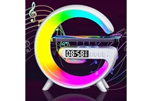 ‎NEXSTRON Nexstron 2026 Tageslichtwecker, Intelligente Atmosphärenlampe 5w Drahtloses Ladegerät LED Wecker, Bluetooth Lichtwecker über USB-C Angeschlossen, Weihnachtsgeschenke Kleinigkeiten für Schlafzimmer