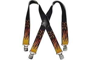 Olata Heavy Duty Fire Pattern Braces/Suspenders - 4cm