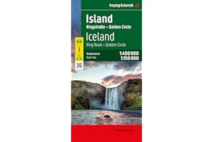Island, Straßenkarte 1:400.000, freytag & berndt: Ringstraße - Golden Circle 1:150.000, Innenstadtpläne (freytag & berndt Auto + Freizeitkarten)