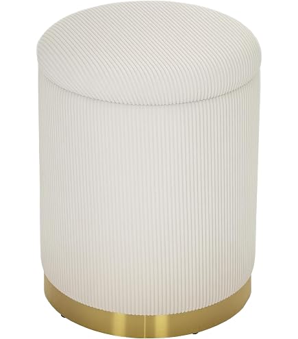 Samt Hocker Mit Stauraum Truhenbank Sitzhocker Pouf Produktbild-Vorschau 13