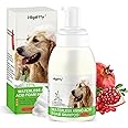 Hkpetty Dog Waterless Foaming Shampoo,Pet No Rinse Foam Dry Shampoo,Hypoallergenic Natural Red Pomegranate Flavour Pet Shampoo for Dogs & Cats,300ml