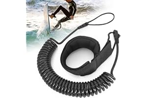 Senbaler 10 Pieds Leash Planche de Surf,Paddle,Sup,Laisse pour Kayak,Bodyboard,Stand Up Paddle Board