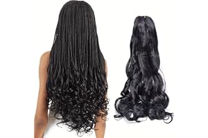 Locescsoc 24 Inch French Curls Braiding Hair 8 Packs Spanish Curly Braids Pre Stretched Loose Wave Soft Synthetic French Curl