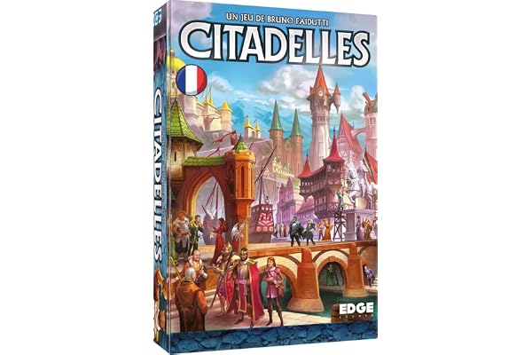 Asmodee - Edge - Citadelles - 4ème édition - Jeu de société - Jeu de stratégie - À partir de 10 Ans - 2 à 8 Joueurs - 30 à 60 Minutes - Version française