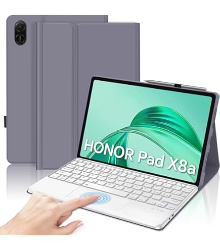 Tastiera Bluetooth Per Honor Pad X9 11.5" - Layout Italiano, Retroilluminata, Custodia Con Supporto - 2