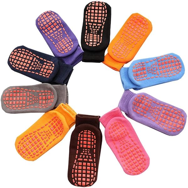 Calzini Sportivi Antiscivolo MINISOISO - 2 Paia, Traspiranti, Taglia 39-46
