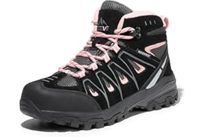 NORTIV 8 Scarpe da Trekking Impermeabili da Donna Scarponi da Montagna Trekking Antiscivolo Leggero Esterno Traspirante