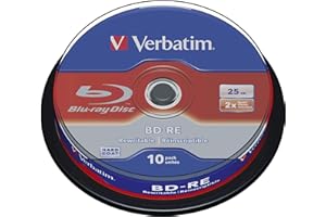 Verbatim BD-RE SL 25 GB 2 x 10pk: 43694 (43694)