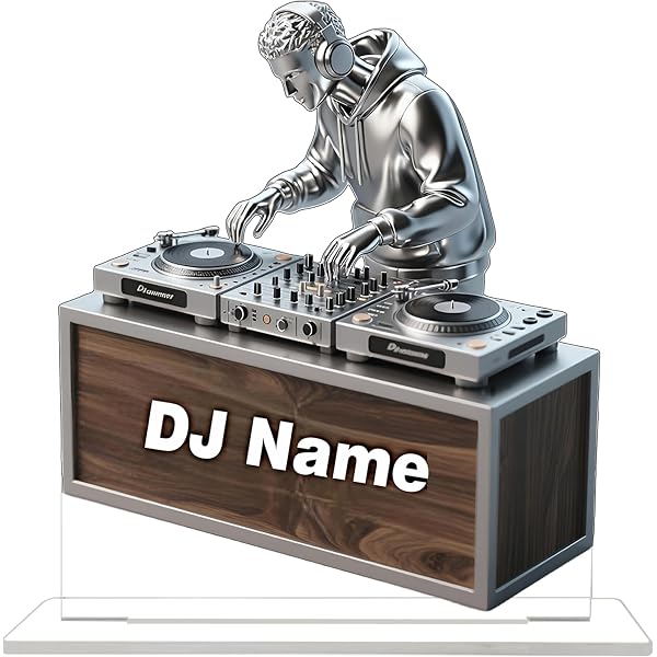 Ashton And Finch Portachiavi In Legno 'Trust Me, I'm A DJ' - Regalo Divertente Per DJ E Amanti Della Musica