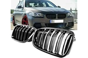 ‎DM AUTOTEILE DM Autoteile F10 F11 F18 Kühlergrill Schwarz Glanz Doppelsteg auch M M5 bj 10-17 Grill Front Frontgrill kompatibel für BMW