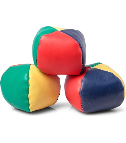 FLYPOP'S Balles à Jongler – Set De 3, 6 Cm, Multicolore – Jeu D'Adresse Et De Coordination, Dès 6 Ans, Cadeau Cirque