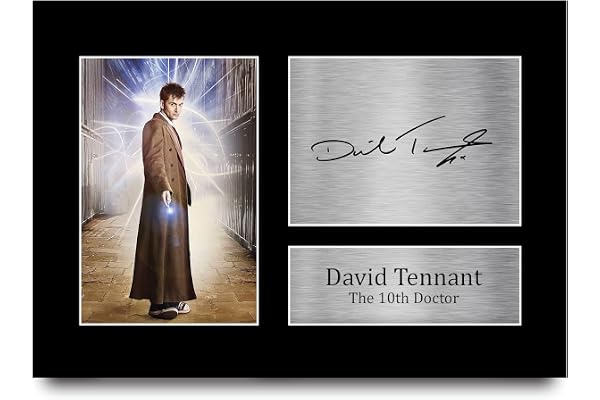 HWC Trading A4 David Tennant Dr Who Doctor Cadeaux Imprimé Signé Autographe Photo pour les fans d’émissions de télévision - A4