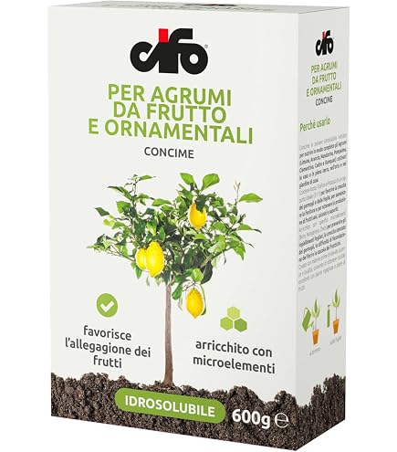 Concime Pellet Per Agrumi NPK 5-6-14 – Biologico, A Lento Rilascio, 1 Kg, Per Limoni, Aranci, Mandarini E Lime, Adatto Anche In Vaso
