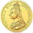 Joyalukkas 22K (916) Pure Gold Coin | Yellow Color | Round Shap | Queen Victoria Design.