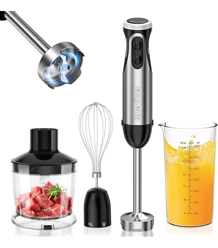 Waring BB255SK Stabmixer – 260 Watt, Edelstahlkrug, Perfekt Für Smoothies & Suppen