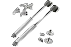 2 X Mprofi MT® Podnośnik Gazowy Sprężyna Gazowa do Szafek Kuchennych z Klapami Meblowymi Okucie Klapowe Amortyzator Gazowy 80N