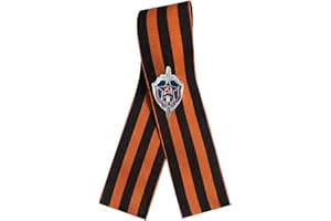 Ganwear St. George Ribbon 9 May WW2 Russian Victory Day - KGB Shield Miniature pin Badge